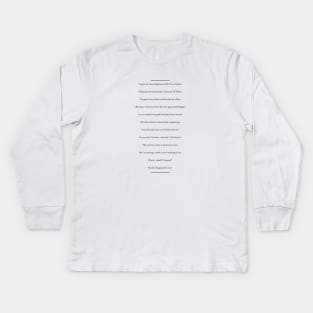 Karma Outro (Black logo) Kids Long Sleeve T-Shirt